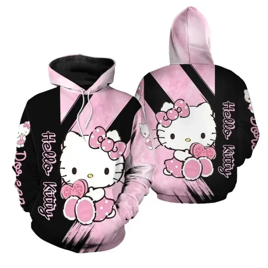 Personalized Hello Kitty 3D HOODIE HALLOWEEN GIFT CHRISTMAS GIFT