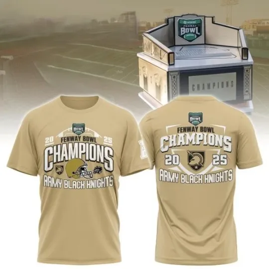 Discover Football 2025 Fenway Bowl Champions T-shirt 2D