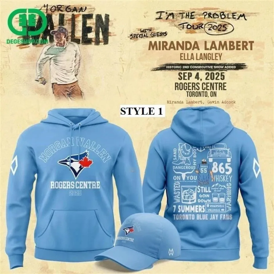 Wallen Western Toronto Blue Jay 3D Hoodie Full Size S-5XL