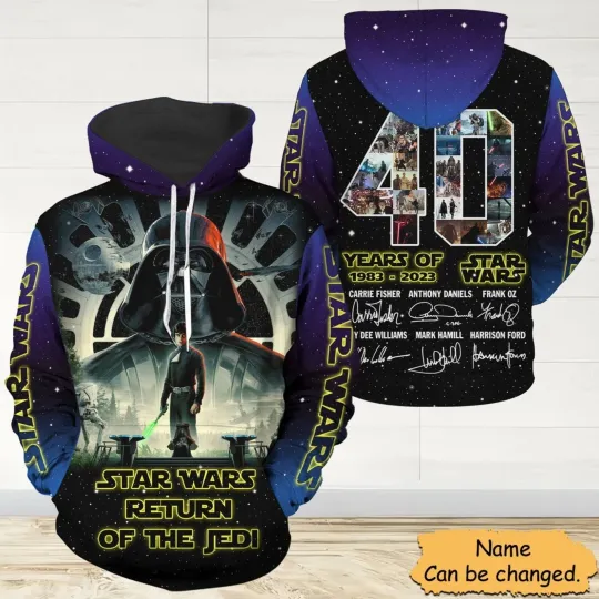 Darth Vader Star Wars Return Of The Jedi 3D HOODIE Gift For Fan Full Size S-5XL