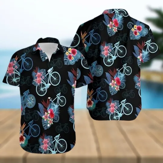 Discover Art Bicycle 3D All-Over Printed Hawaiian Shirt