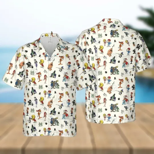 Discover Rocky and Bullwinkle Hawaiian Shirt