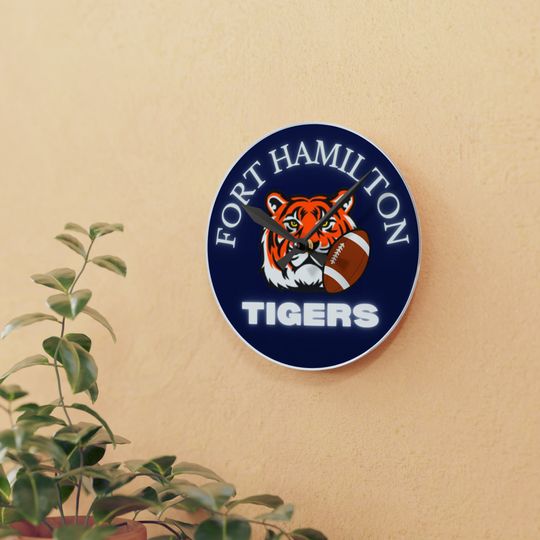 Discover Tiger Football Acrylic Wall Clock