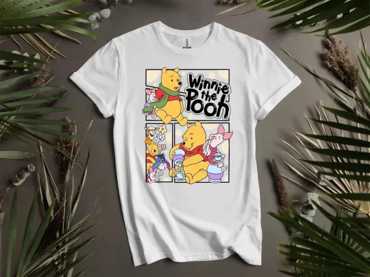Discover Winnie The Pooh Map Unisex T-Shirt Men Women