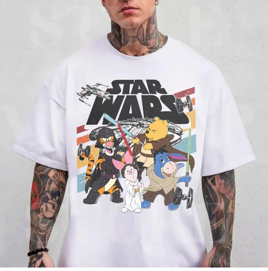 Discover Star Wars Winnie The Pooh Costume T-Shirt Unisex Adults & Kids