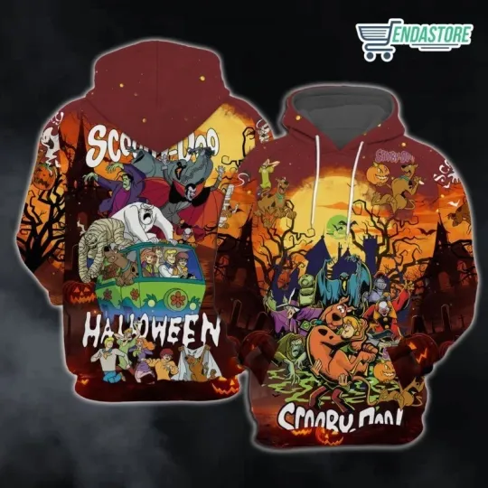 Discover Scooby Doo Halloween 3D Hoodie, Happy Halloween Gift For Fan