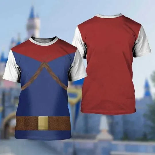 Discover Snow White And The 7 Dwarfs Prince Florian Cosplay Costume 3D T-Shirt