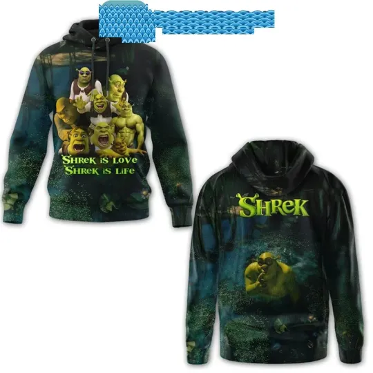 Discover Shrek Is Love Shrek Is Life Hoodie S-5XL For Men Women