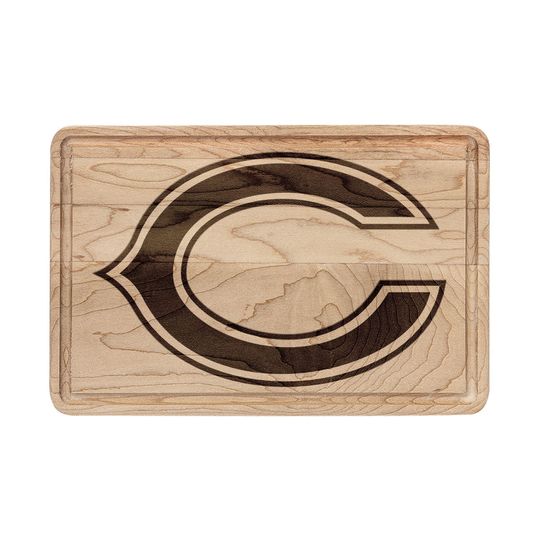 Chicago Bears Letter Cutting Board | Monogram Wood Cutting Board
