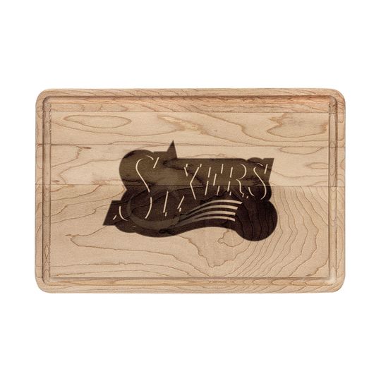 Philadelphia Sixers cutting board | wooden charcuterie board