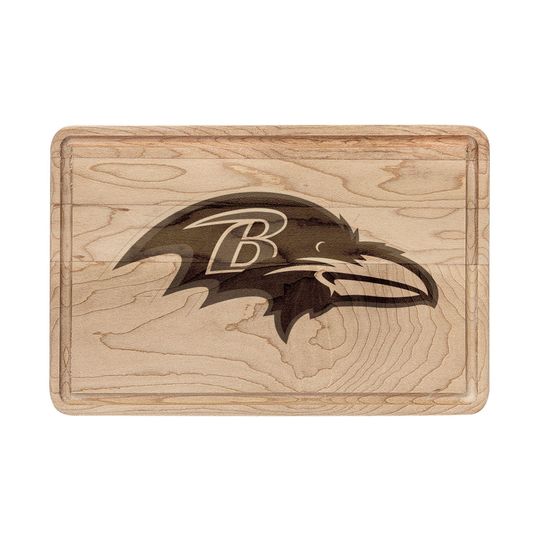 Baltimore Ravens Logo Cutting Board | Wooden Cutting Board