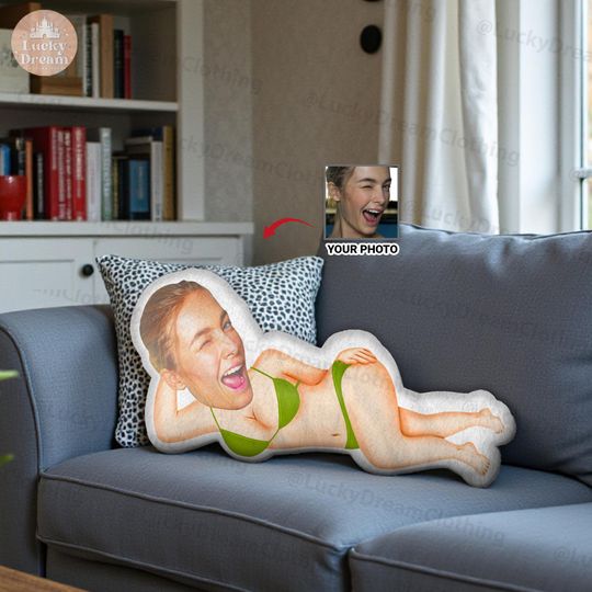 Discover Custom Ugly Pillow With Face, Funny Valentine Gift & Wedding Gift for Boyfriend Girlfriend, Personalized Body Pillow for Couple,Husband Wife