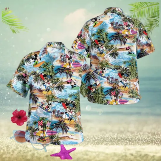 Discover Cartoon Summer Beaches Tropical Hawaiian Shirt