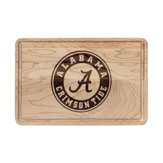 Albm Crimson Tide Logo Wooden Cutting Board