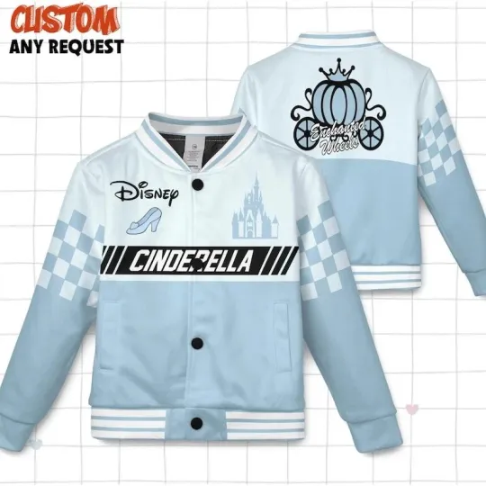 Discover Cinde Enchanted Wheels Magical Carriage Cinde Racing Baseball Jacket