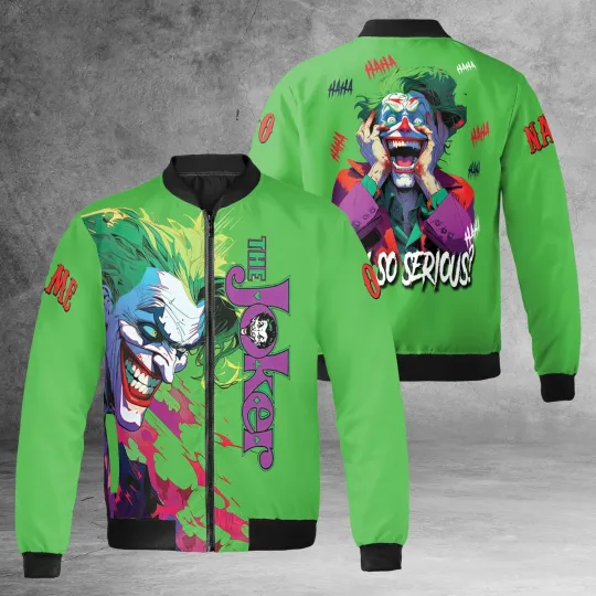 Discover Personalized Joker Clown Hahaha Why So Serious The Dark Night Jacket Size S-5XL