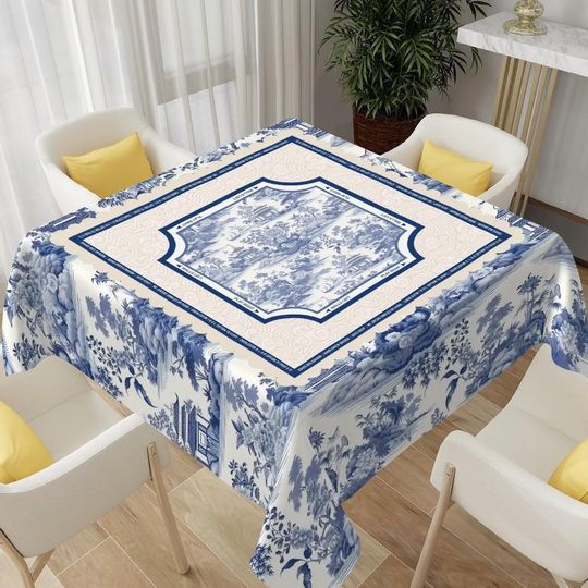 Discover Mahjong Tablecloth Chinoiserie Design, Mahjong Mat Table Covering, American Mahjong Accessories, Mahj Table Cover with Instructions