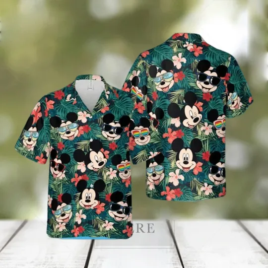 Discover Hawaiian Mickey Mouse Shirt for Beach Lovers