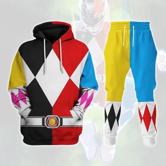 Discover Every Current Mighty Morphin Team Cosplay Costume - Hoodie Set For Men All Size