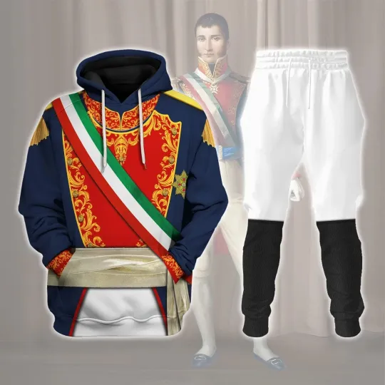 Discover Agustin’s De Iturbide Costume Hoodie Sweatpants Tracksuit Full Size S-5XL