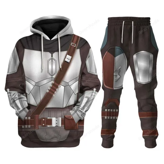 Discover Star Wars Beskar Mandalorian Costume Hoodie Sweatpants, Hoodie Set Size S-5XL