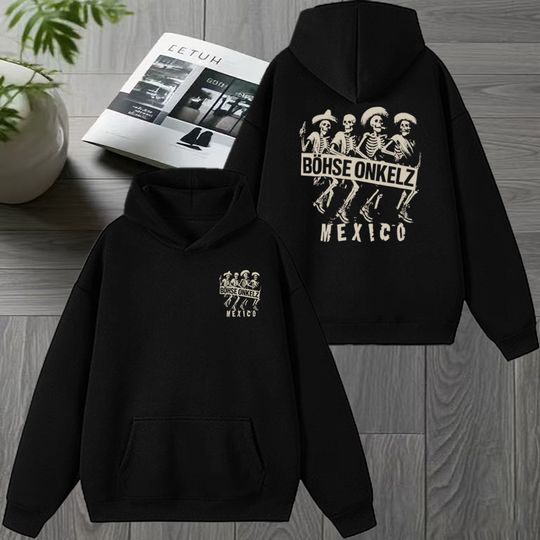 Discover Rock band Böhse Onkelz Tour 2026 Double Sided Hoodie