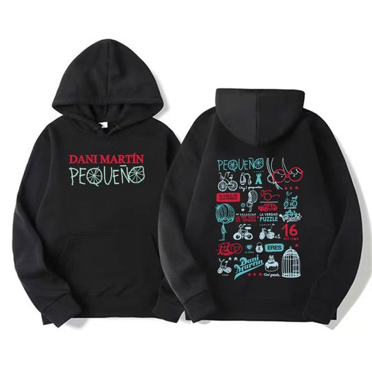 Discover Dani Martin Pequeno Album 2026 Tour Graphic Hoodie