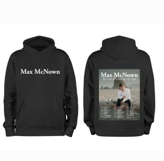 Discover Max McNownThe Cost of Growing Up Tour 2026 Hoodie