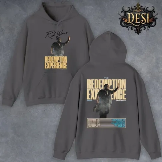 Rod Wave The Redemption Experience Tour 2026 Concert Inspired Hoodie