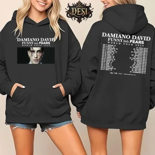 Discover DAMIANO David FUNNY Little FEARS Album Tour 2026 Inspired New Hoodie