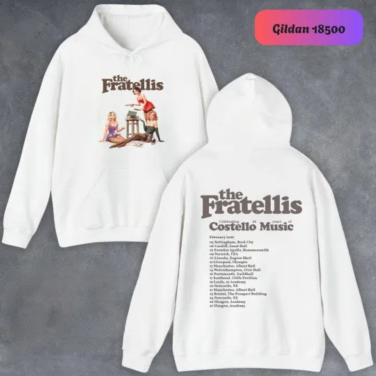 Discover The Fratellis Costello Music Tour 2026 Hoodie
