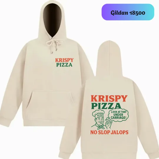 Discover Krispy Pizza No Slop Jalops Two Sides Unisex Hoodie