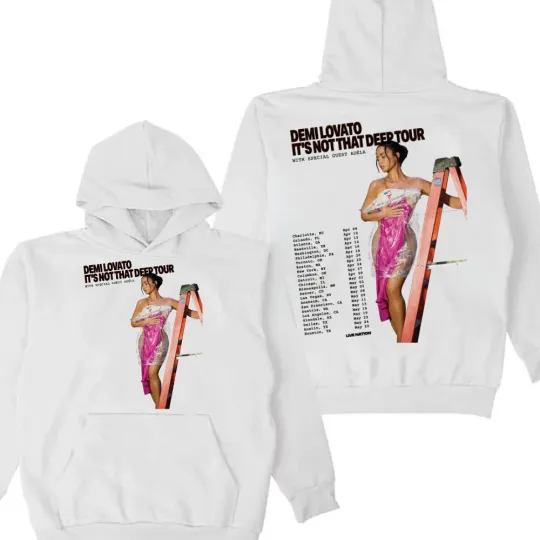 Discover Demi Lovato It's Not That Deep North American 2026 Tour Schedule City Hoodie