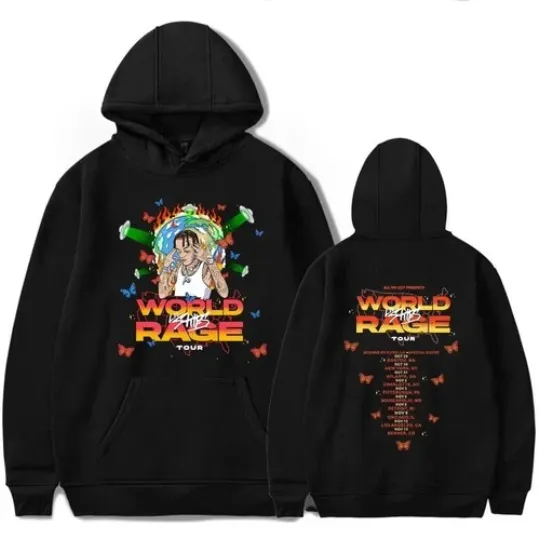 Discover Lil Skies Merch World Rage Tour 2026 Hoodie
