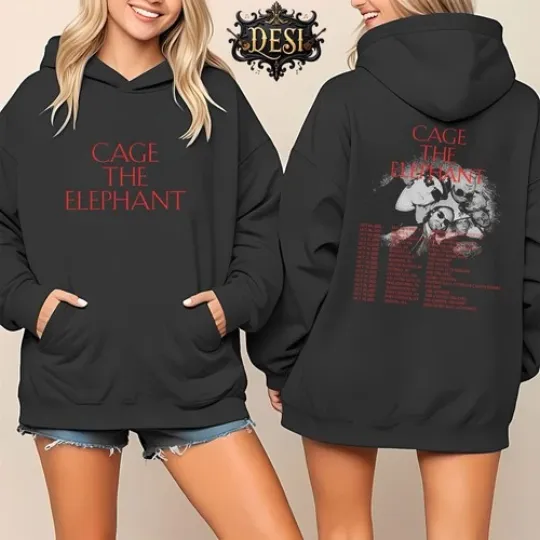 Discover Cage the Elephant Tour Dates 2026 Rock Band Concert Tee Unisex Gift Hoodie