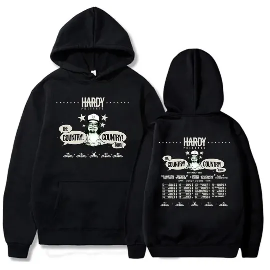 Discover Hardyy THE COUNTRY TOUR 2026 Double Sided Hoodies