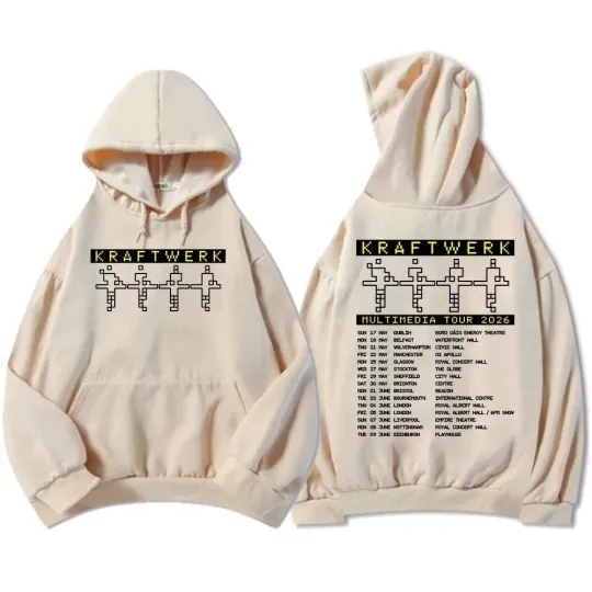 Discover Kraftwerk Multimedia Tour 2026 Inspired Unisex Hoodies