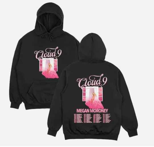 Discover Megan Moroney Cloud 9 Tour 2026 Double Sided Hoodie 2D