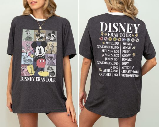 Discover Disney Eras Tour Mickey & Friends T-Shirt, Vintage Disney Cruise Tee, Mickey Tour Retro Sweatshirt