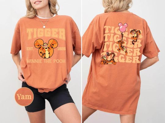 Discover Tigger Est 1926 Winnie The Pooh Double Sided T-Shirt, Disney Characters Shirt, Matching Family Tee