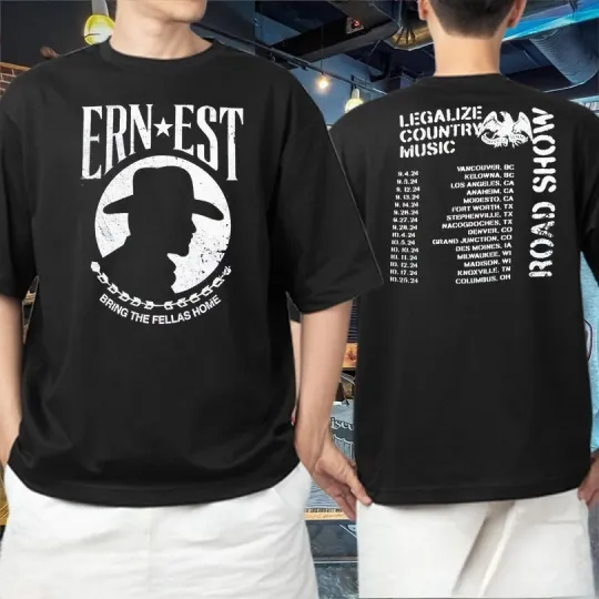 Discover Ernest Bring Thee Fellas Home Legalize Country Road Show Portrait T-shirt