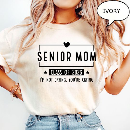 Senior Mom Class Of 2026 T-Shirt, Graduation Mom Shirt, Class Of 2026 Family Graduation Shirt, Senior Mom T-Shirt