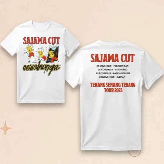 Discover Sajama Cut Tenang Senang Terang T-Shirt