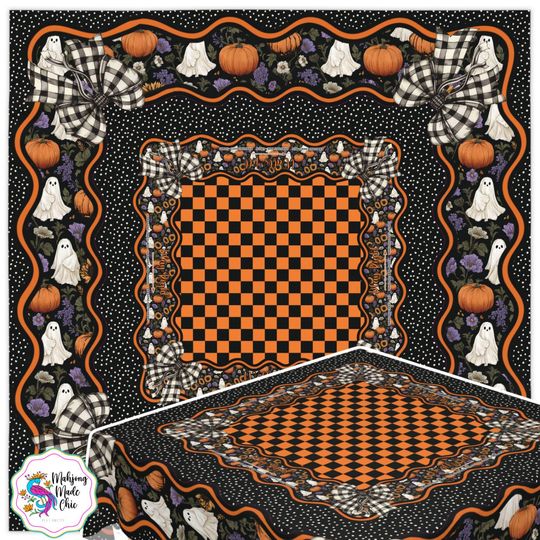 Discover Halloween Mahjong Mat, Charleston Rules Table Cover, Game Night Decor, Mah Jongg Mahjong Accessories