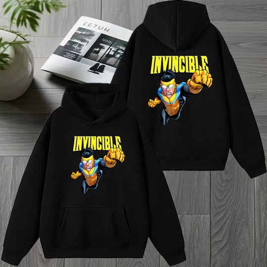 Discover 2026 INVINCIBLE Double Sided printed Hoodie