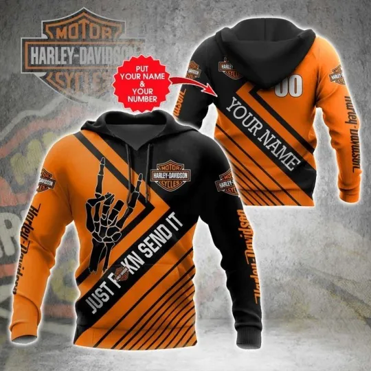 Discover Personalized Harley Motor Racing Davidsonn 3D Hoodie