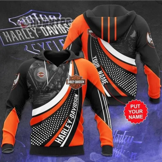 Discover Personalized Harley Motor Racing Davidsonn 3D Hoodie