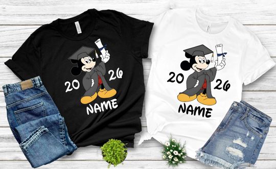 Disney Graduation 2026 Matching T-Shirt for Proud Graduates