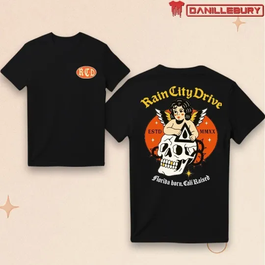 Discover Rain City Drive Merch 2025 Two Sided Unisex T-Shirt