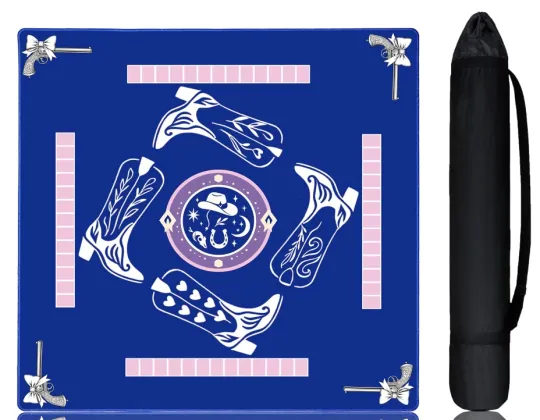 Discover MAHJONG Mat BLUE WESTERN
